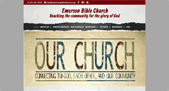 Desktop Screenshot of emersonbiblechurch.org