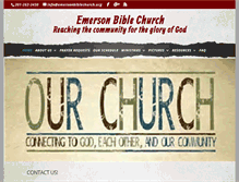 Tablet Screenshot of emersonbiblechurch.org